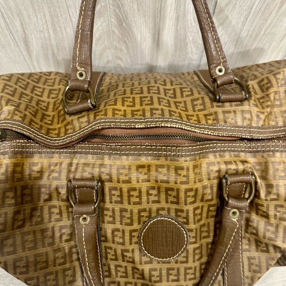 Vintage Fendi Zucca Mini Duffel Bag - Picture 4 of 13
